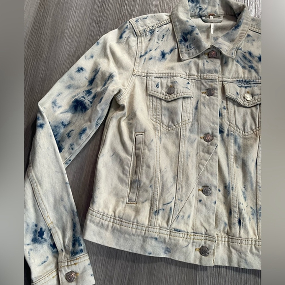 Free People Rumors Denim Jacket – Jones Tie Dye | Size Small - Picture 9 of 16